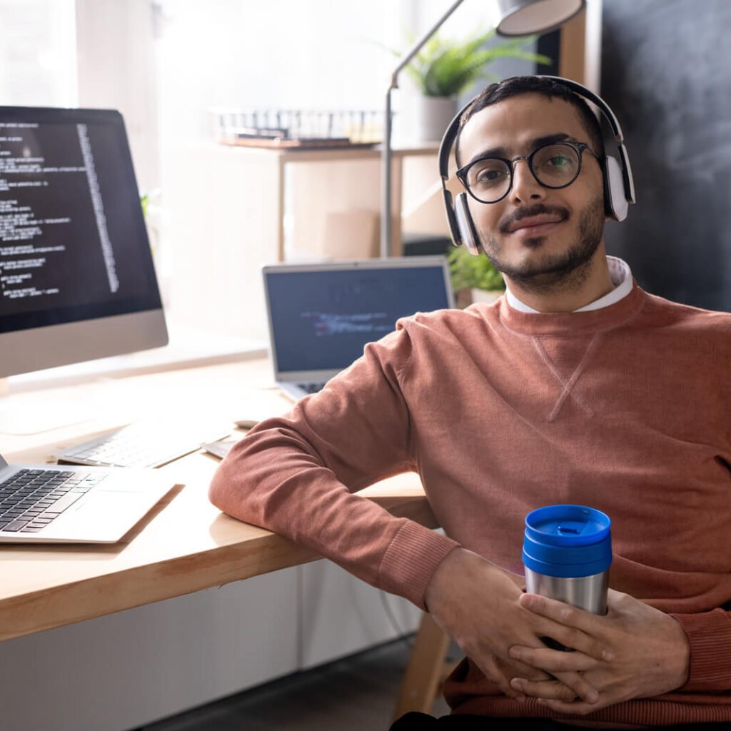 Handsome Programmer In Headphones Listening To Mus 2023 11 27 04 56 48 Utc 1024x1024