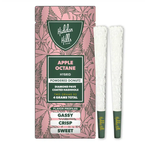 Apple Octane | THCA Powdered Donutz thca pre rolls 50 pack