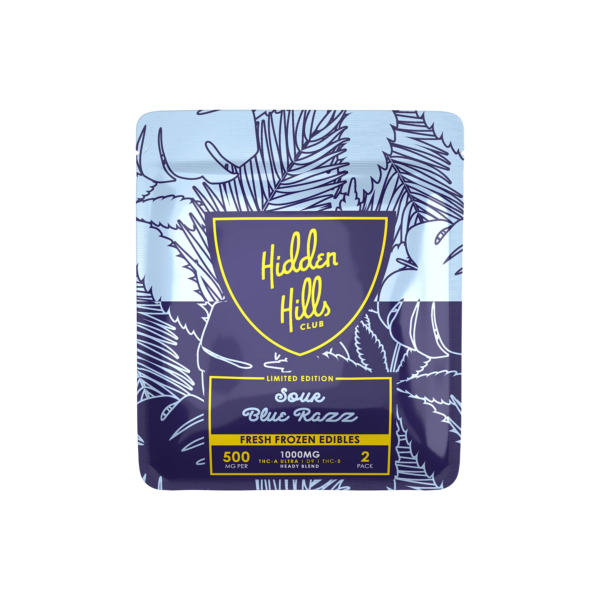 Heady Blend | Sour Blue Razz | 1000mg hidden hills gummy