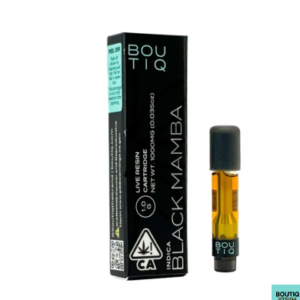 boutiq carts black mamba – live resin cartridge 1 gram (indica)