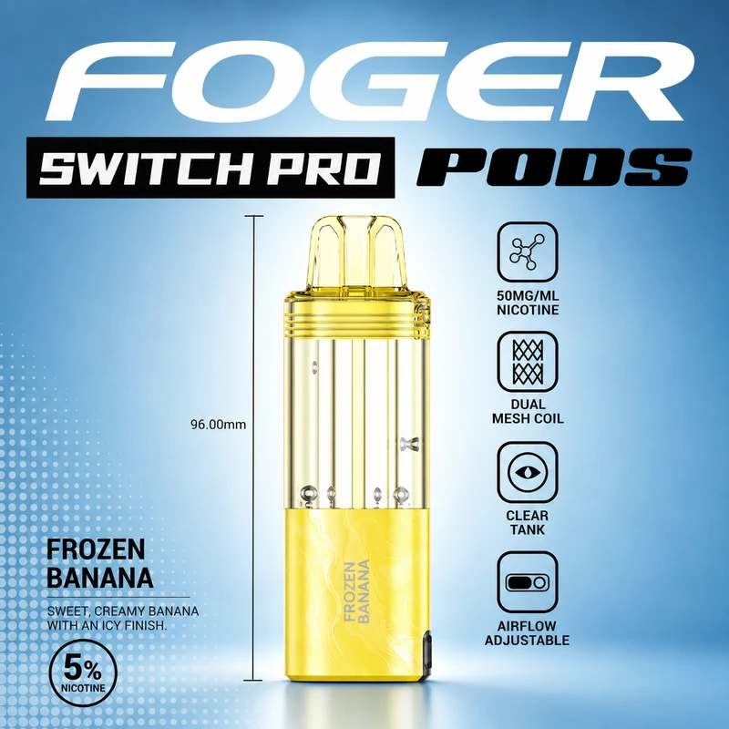 frozen banana foger switch pro pod 30k puffs cover 15522 frozen banana foger switch pro pod 30k puffs cover 15522