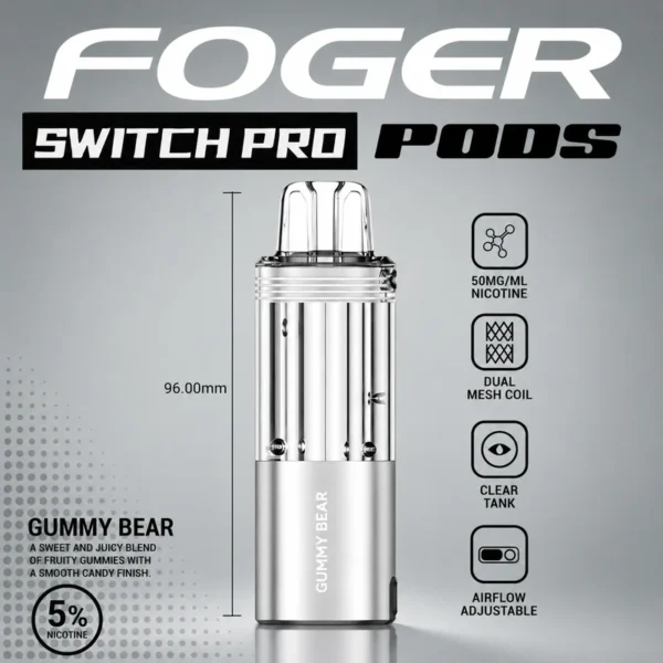 gummy bear foger switch pro 30k puffs pod cover 10305