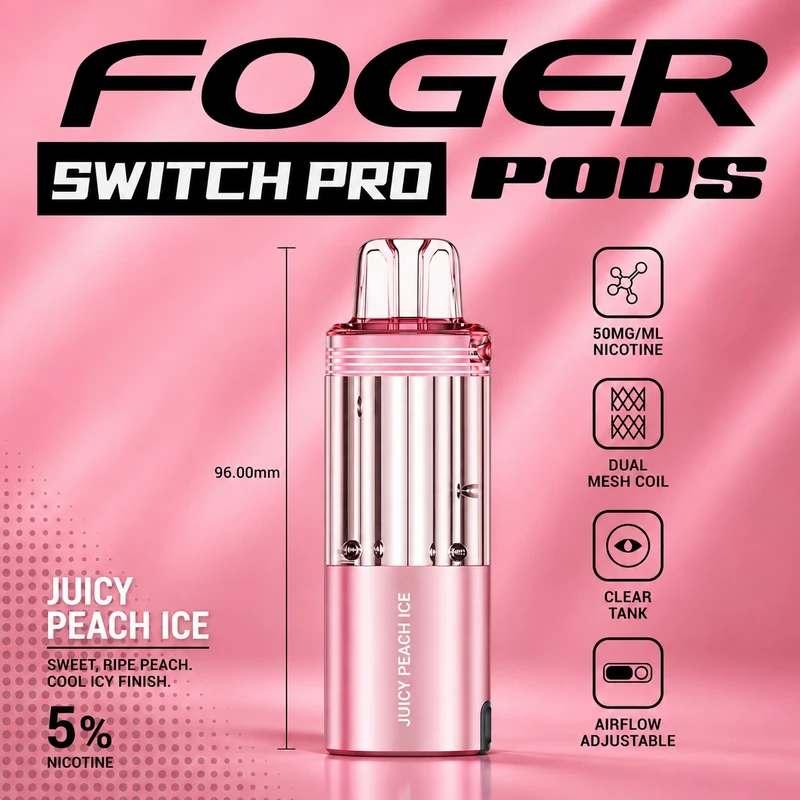 juicy peach ice foger switch pro 30k puffs cover pod 22638 juicy peach ice foger switch pro 30k puffs cover pod 22638