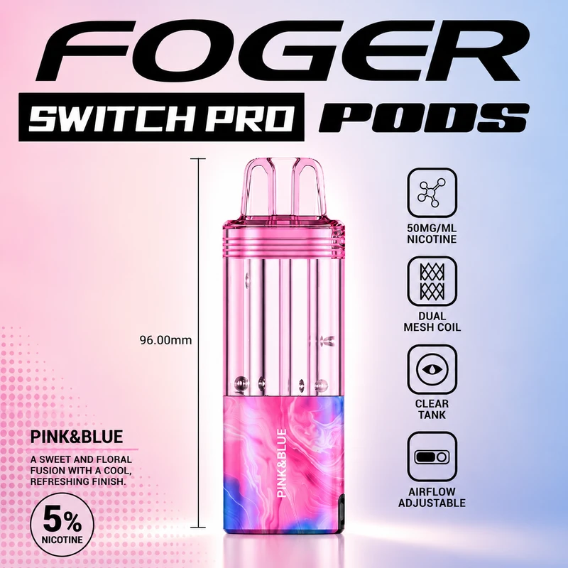 pink blue foger switch pro 30k puffs pod cover 78118 pink blue foger switch pro 30k puffs pod cover 78118